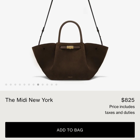 DeMellier The Midi New York in Mocha Suede/ Mocha Smooth - Picture 8 of 11